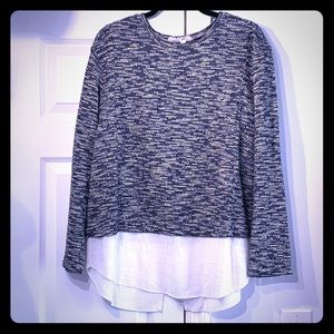 BCBG Sweater w/ attached shirt